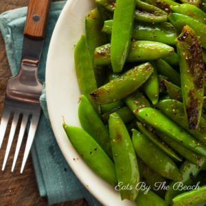 A quick and easy recipe for easy sugar snap peas