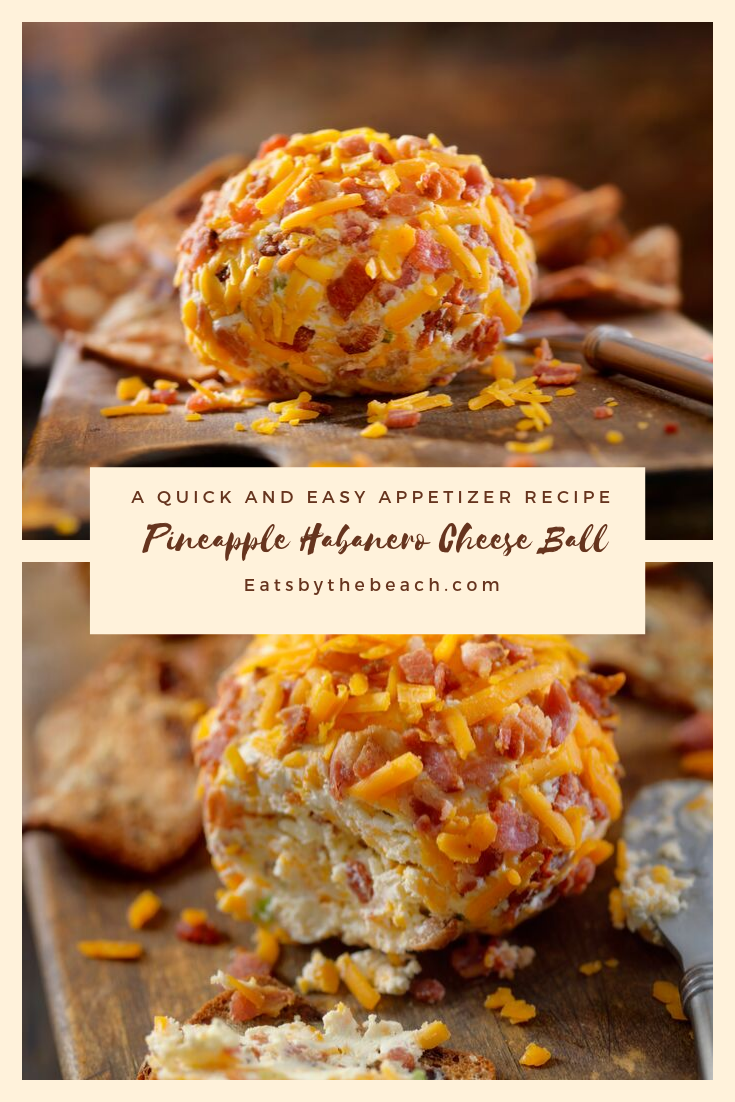 Quick and easy appetizer for Pineapple Habanero Cheese Ball