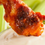 Maryland hot wings made with homemade Old Day Hot sauce. This is a regional comfort food that is slightly spicy with the savory tang of Old Bay Seasoning.