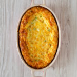 Spicy Southern Corn Casserole is a spicy take on Southern corn pudding. Full of corn, onions, and jalapenos for kick.